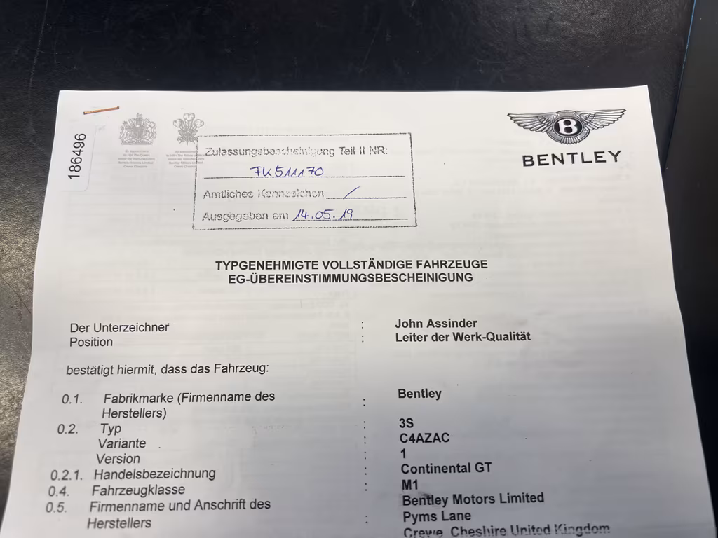 Bentley Continental GTC