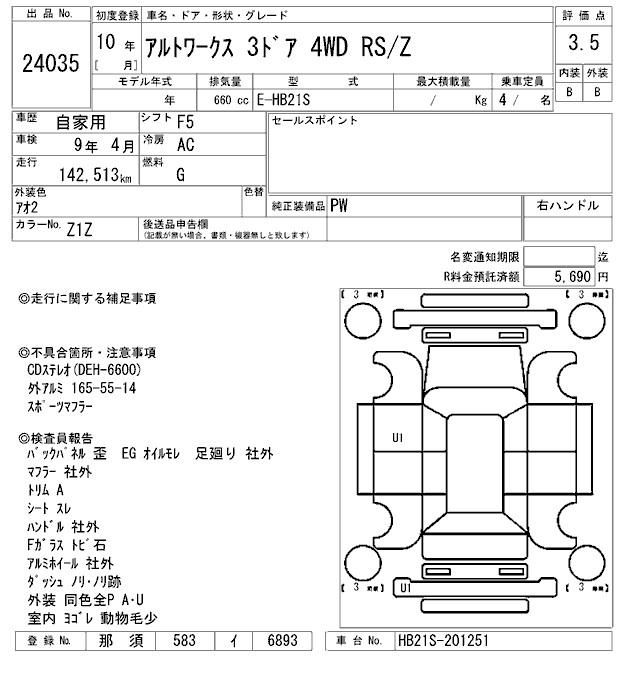 SUZUKI ALTO WORKS