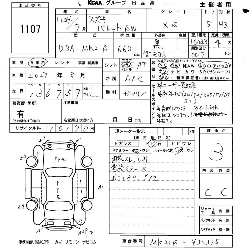 SUZUKI PALETTE SW