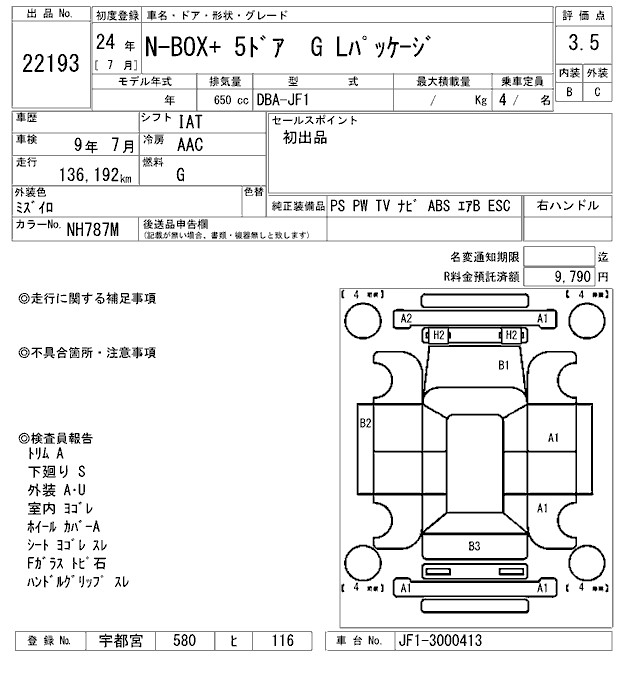 HONDA N BOX +