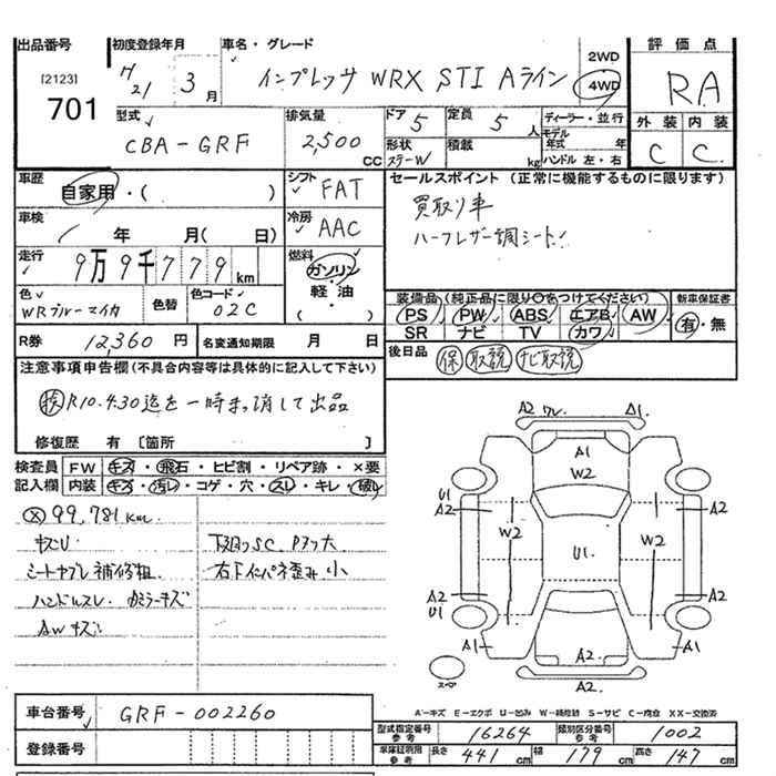 SUBARU IMPREZA WRX