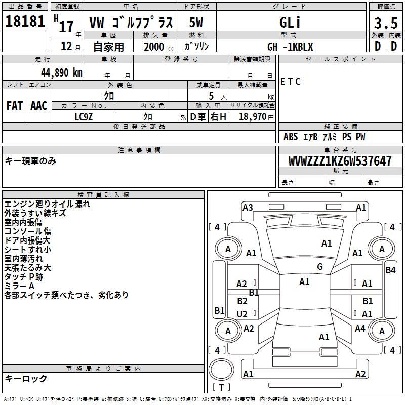 VOLKSWAGEN GOLF PLUS