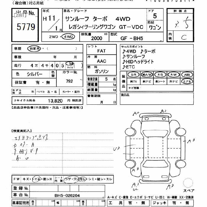 SUBARU LEGACY