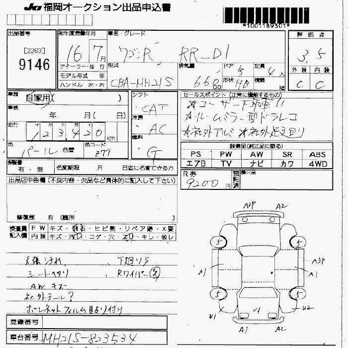 SUZUKI WAGON R RR