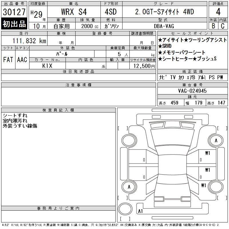 SUBARU WRX S4