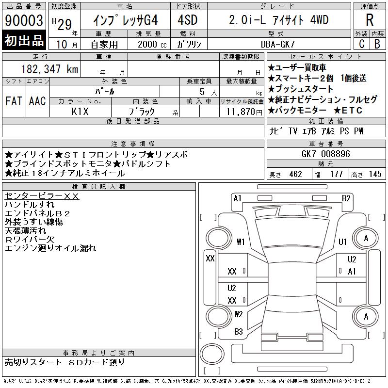 SUBARU IMPREZA G4