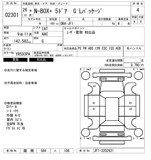 HONDA N BOX +