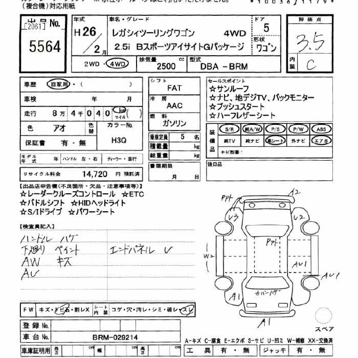 SUBARU LEGACY