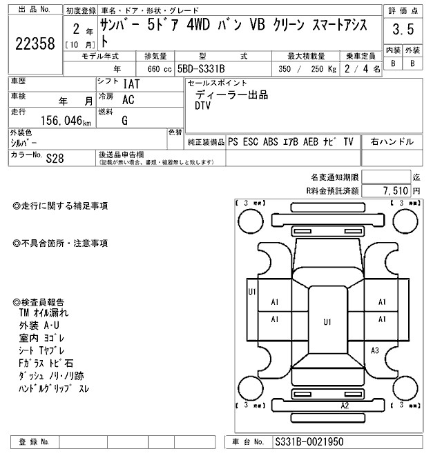 SUBARU SAMBAR