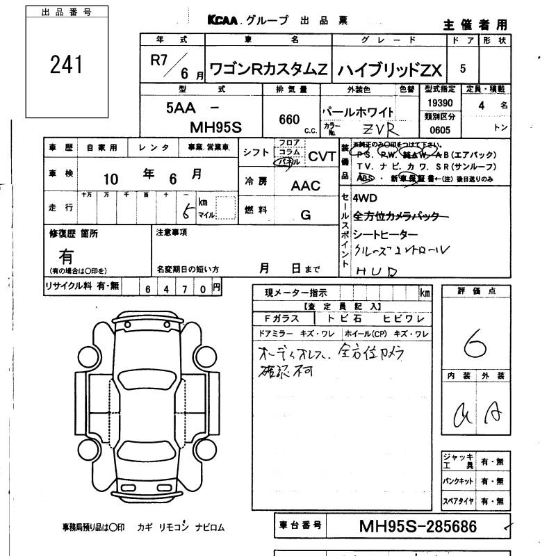 SUZUKI WAGON R CUSTOM Z