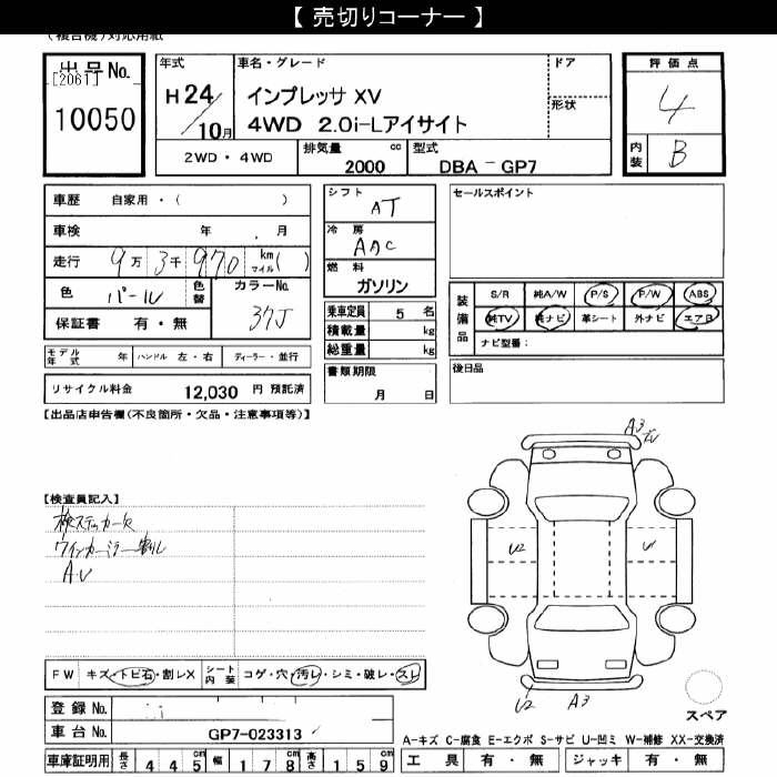 SUBARU IMPREZA XV
