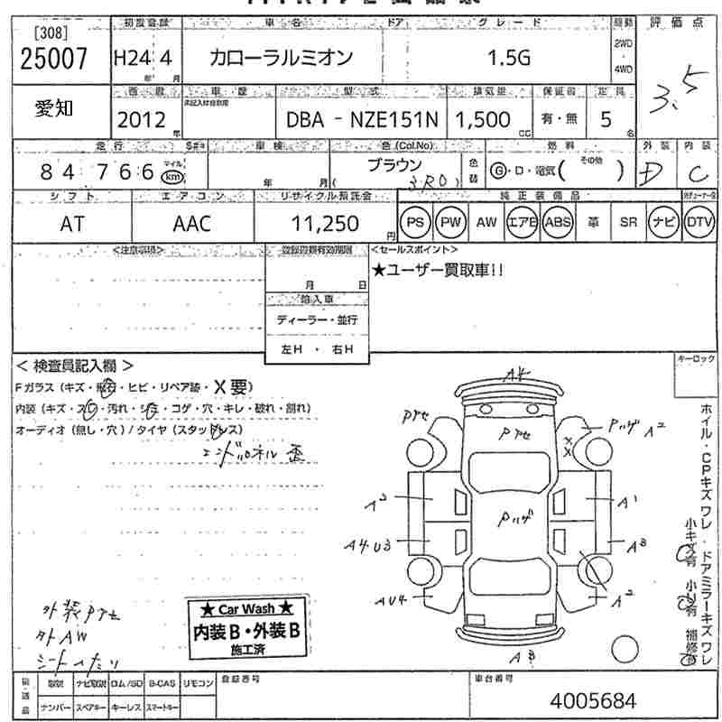 TOYOTA COROLLA RUMION