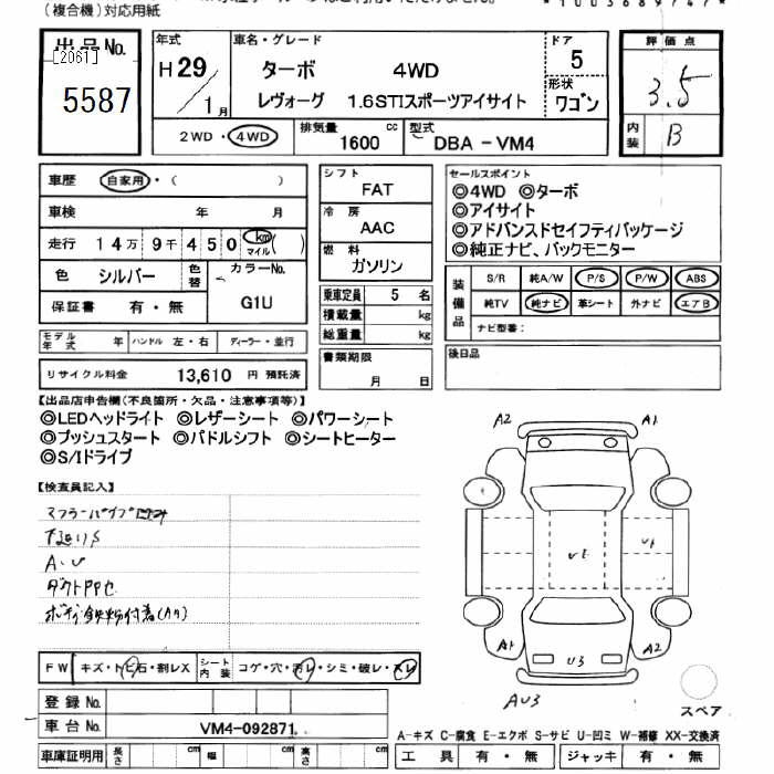 SUBARU LEVORG