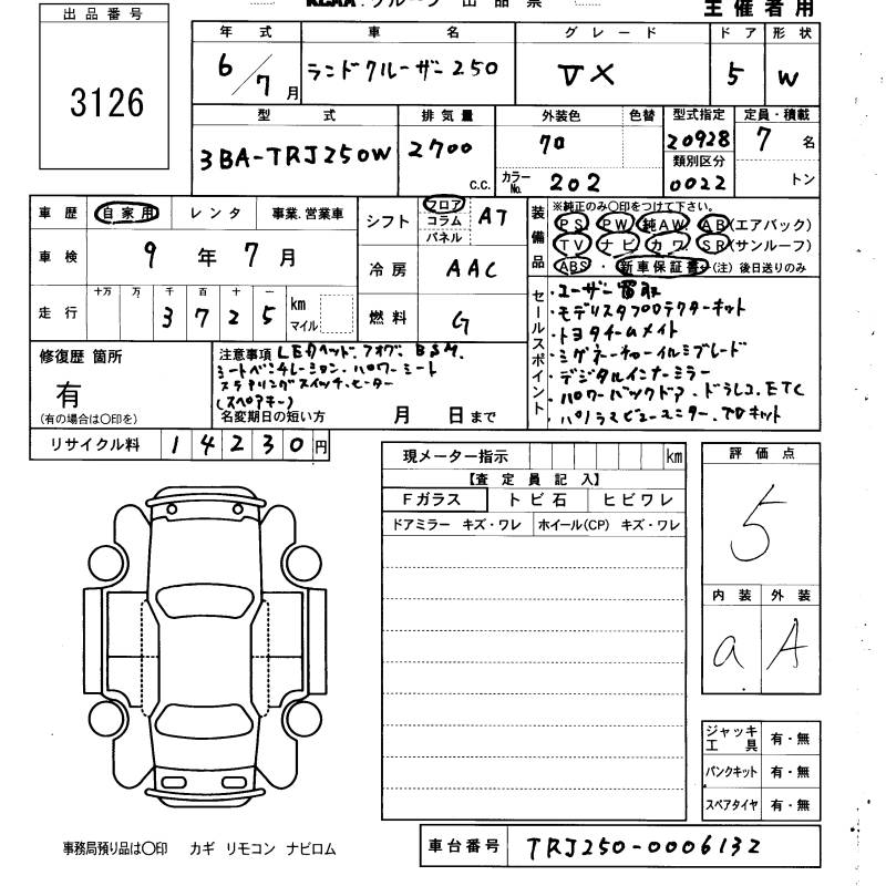 TOYOTA LAND CRUISER 250