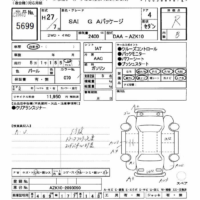 TOYOTA SAI