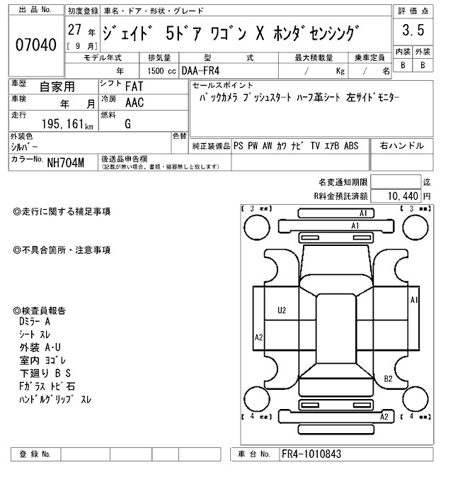 HONDA JADE