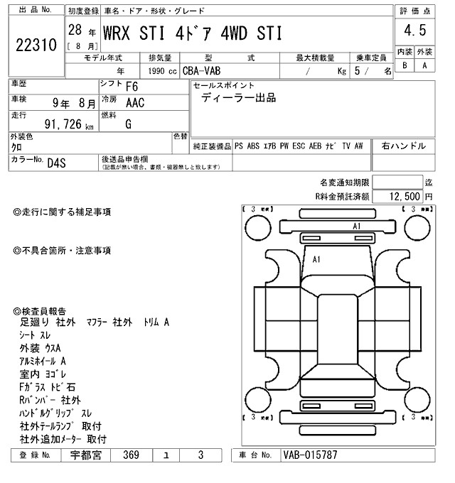 SUBARU WRX STI