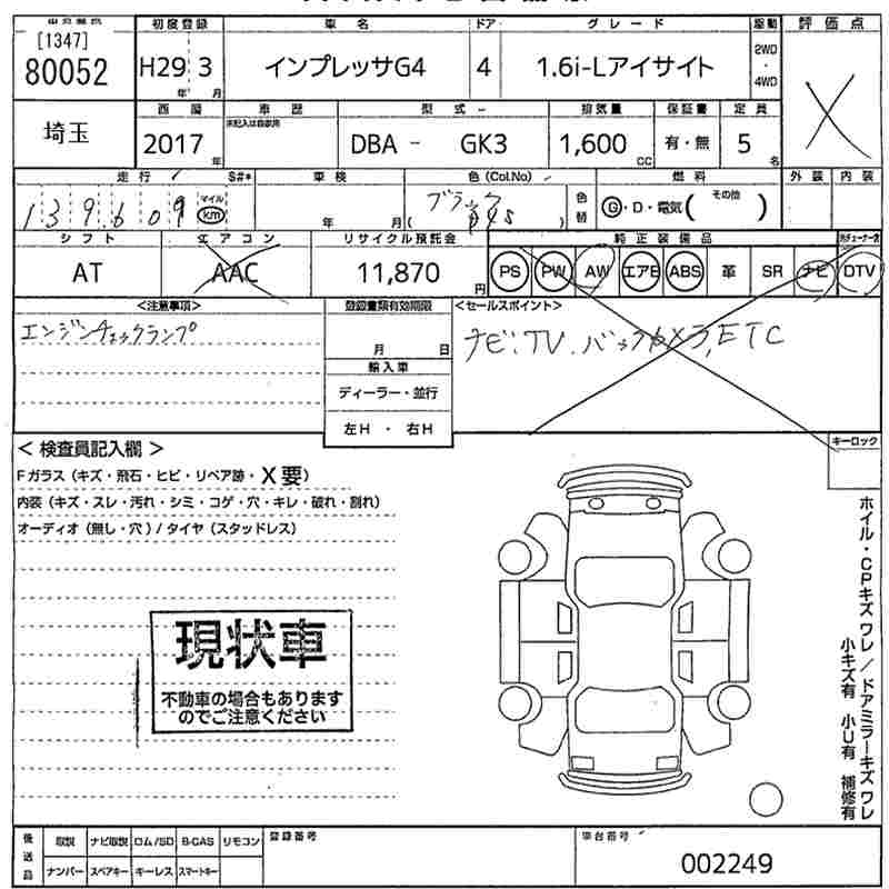 SUBARU IMPREZA G4