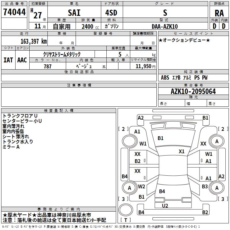 TOYOTA SAI