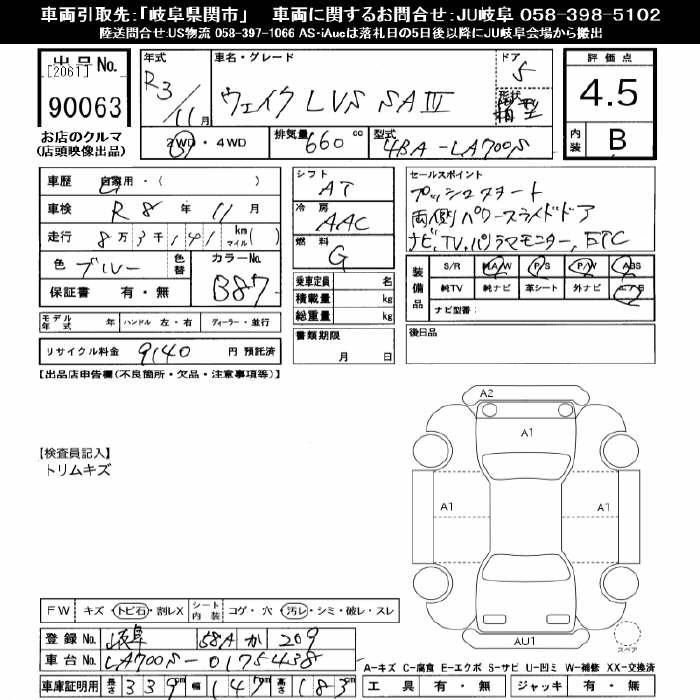 DAIHATSU WAKE