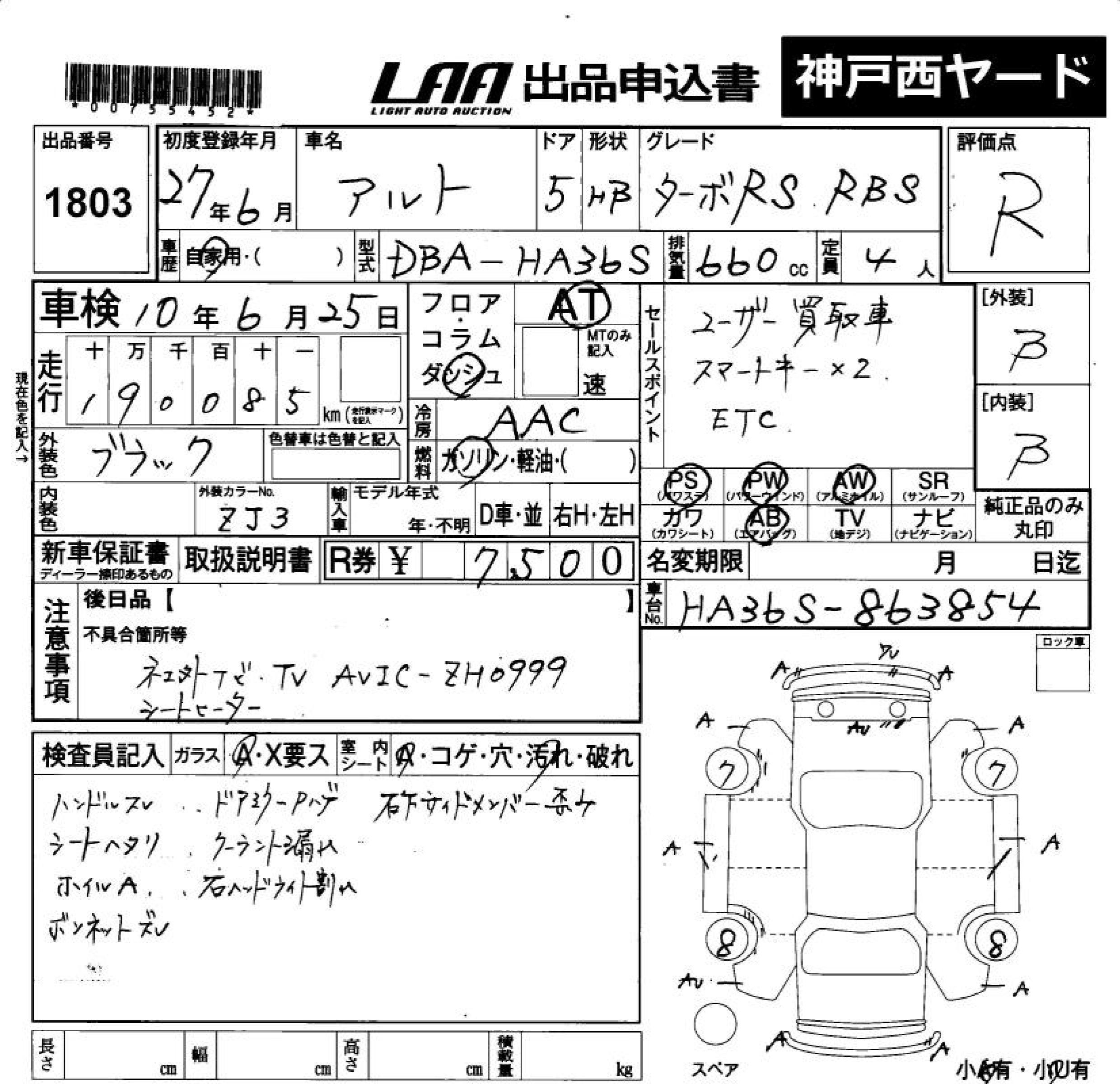 SUZUKI ALTO TURBO RS