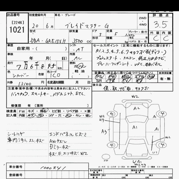 TOYOTA BLADE