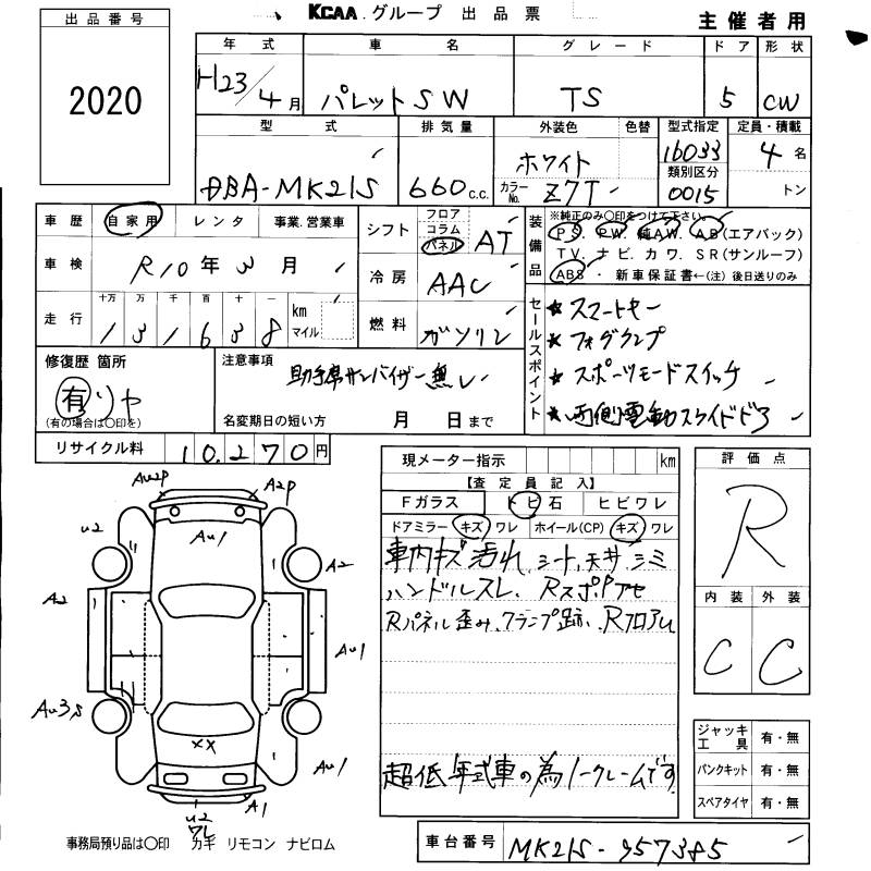 SUZUKI PALETTE SW