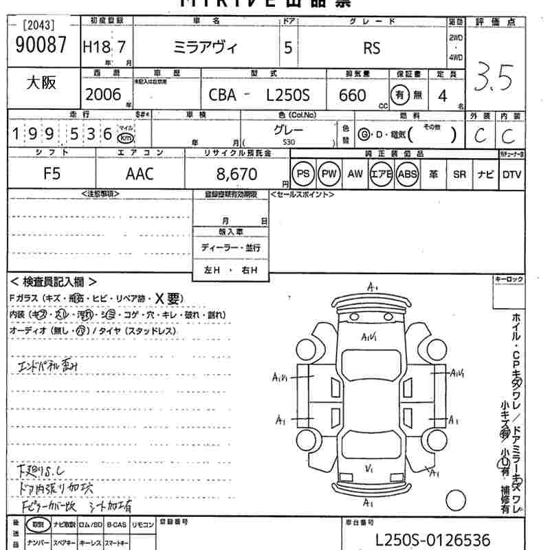 DAIHATSU MIRA AVY