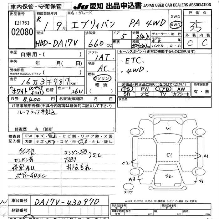 SUZUKI EVERY VAN