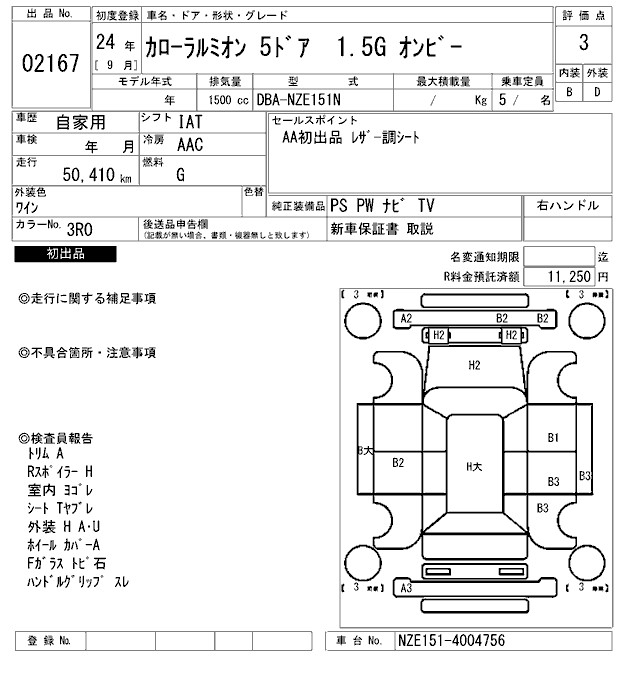 TOYOTA COROLLA RUMION