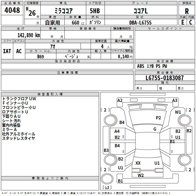 DAIHATSU MIRA COCOA