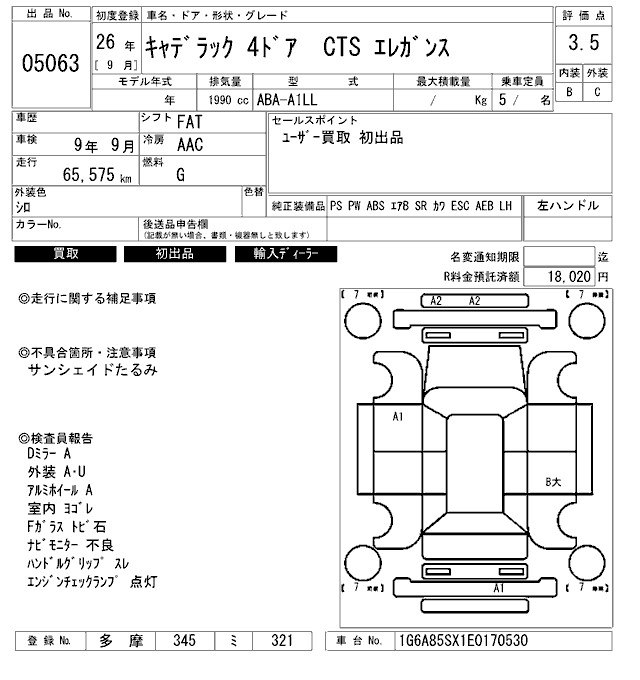 CADILLAC CTS