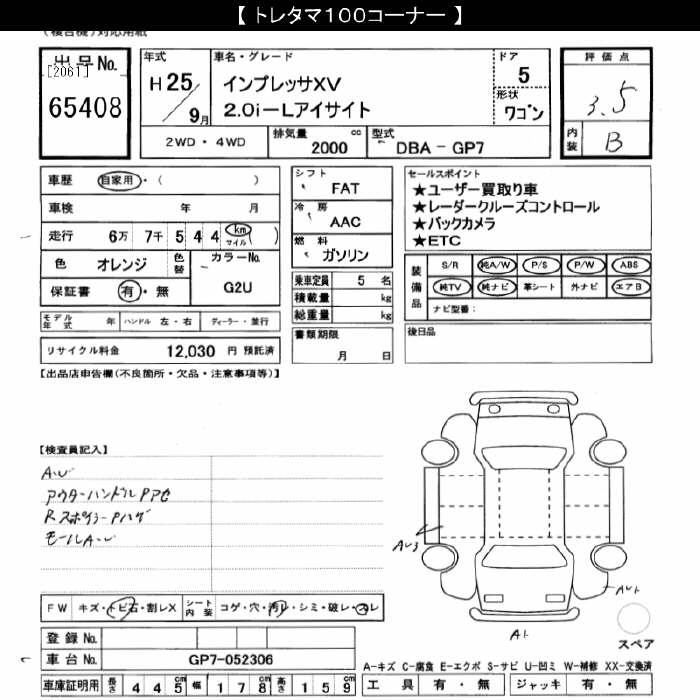 SUBARU IMPREZA XV