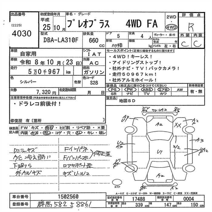 SUBARU PLEO PLUS