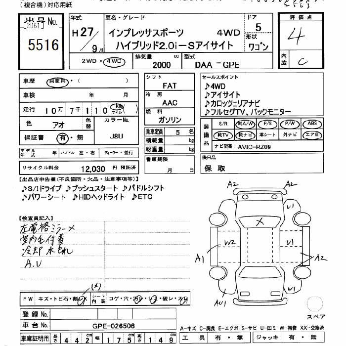 SUBARU IMPREZA SPORT