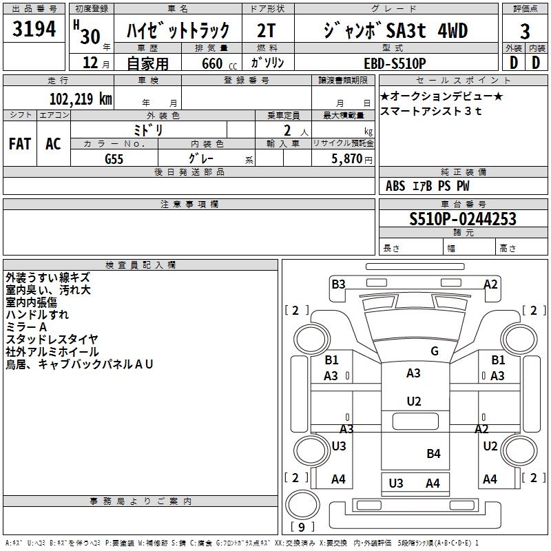 DAIHATSU HIJET TRUCK