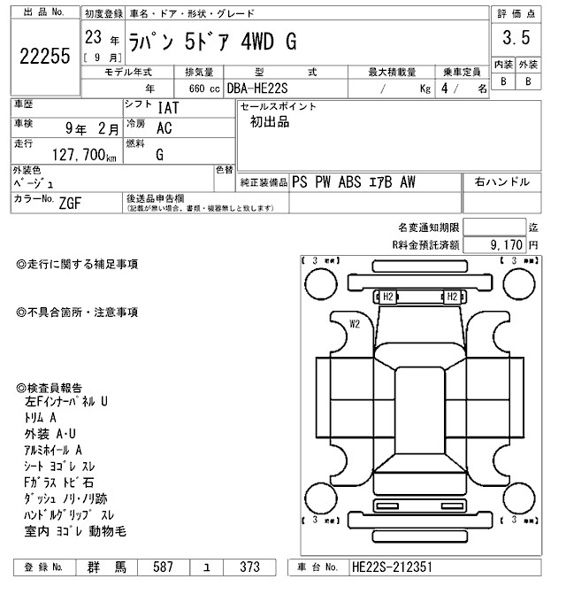 SUZUKI ALTO LAPIN