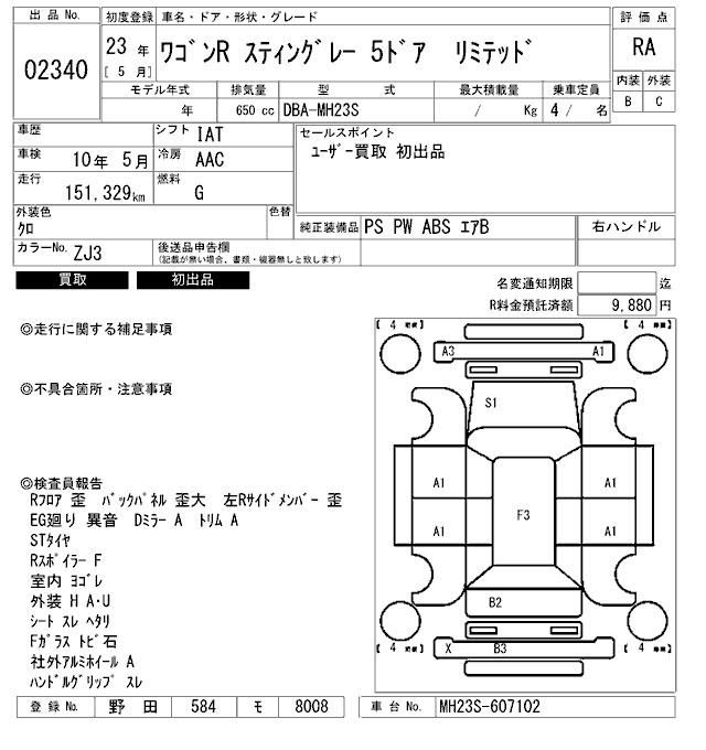 SUZUKI WAGON R STINGRAY