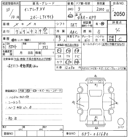 SUBARU IMPREZA XV