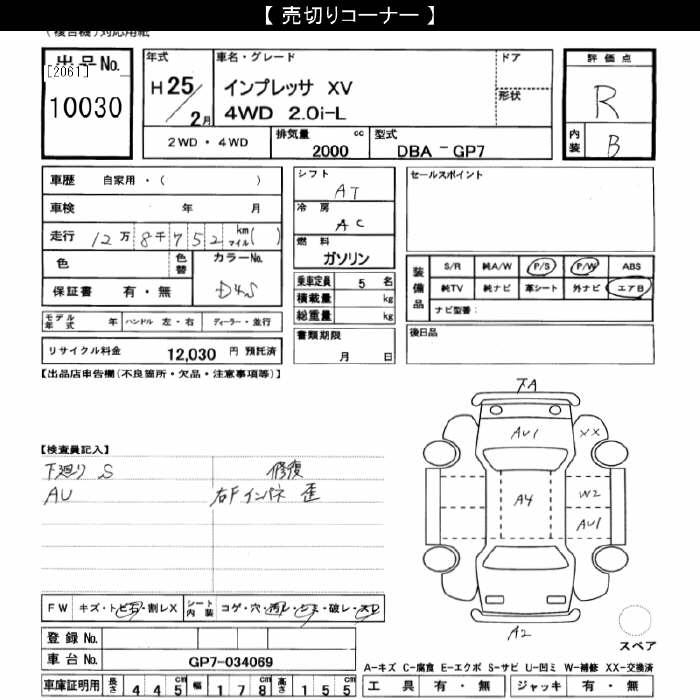 SUBARU IMPREZA XV