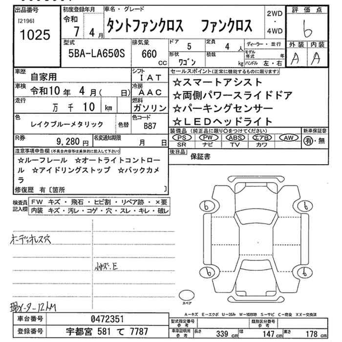 DAIHATSU TANTO FUN CROSS