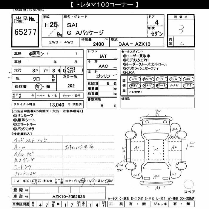 TOYOTA SAI