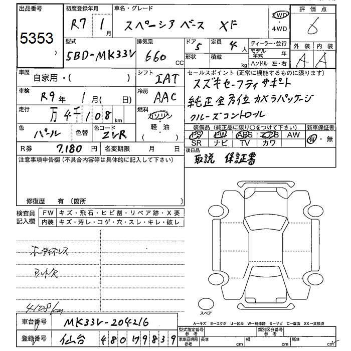 SUZUKI SPACIA BACE
