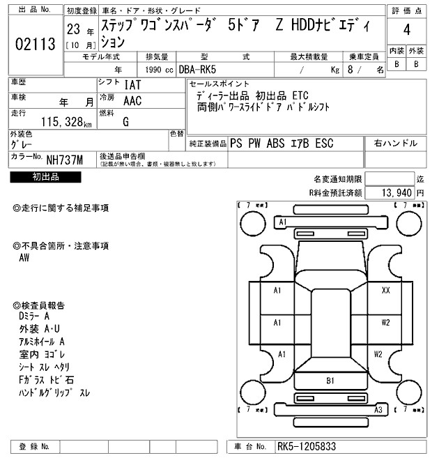 HONDA STEPWGN SPADA