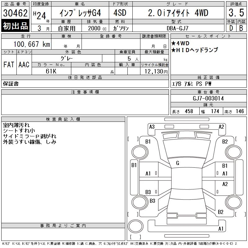 SUBARU IMPREZA G4