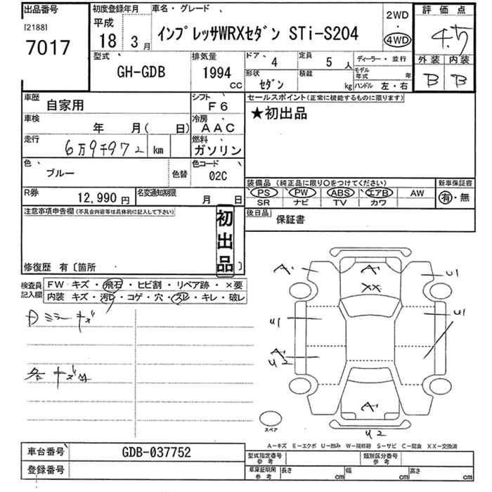 SUBARU IMPREZA WRX