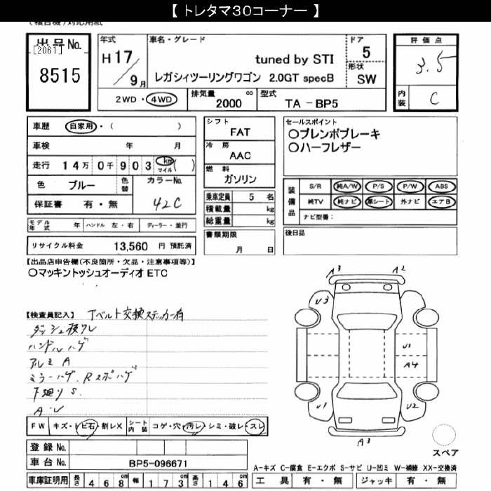 SUBARU LEGACY