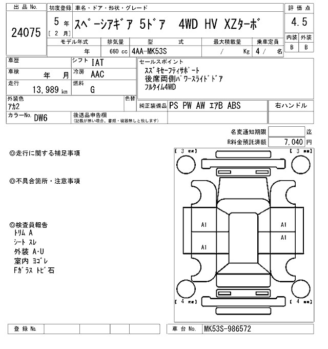 SUZUKI SPACIA GEAR