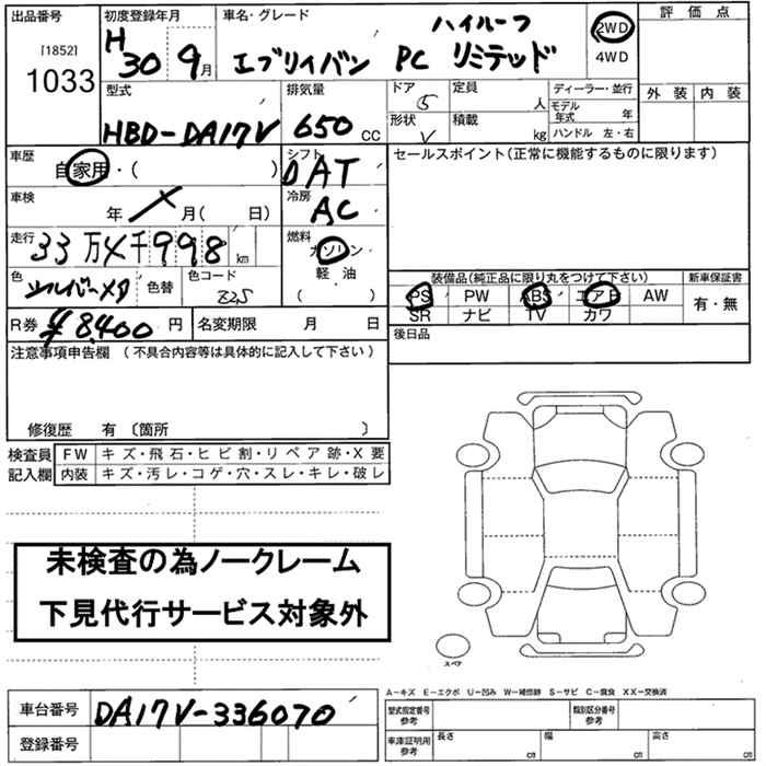 SUZUKI EVERY VAN