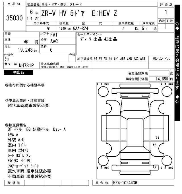 HONDA ZR-V